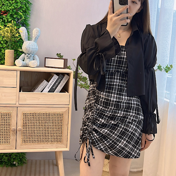 프랑스 스타일 블랙 원피스 (French style Onepiece-Black)