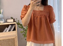 오렌지 블라우스 (Blouse-Orange)