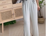 화이트 쉬폰 롱팬츠 (Long chiffon…